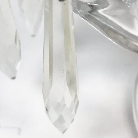 Duncan Miller Vintage Sandwich Candelabra with Removable Hanging Prisms - Picture 10 of 10